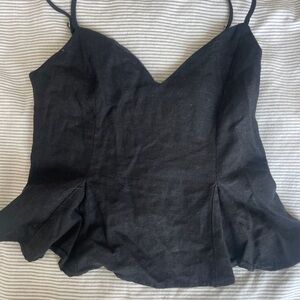 Zara peplum crop top